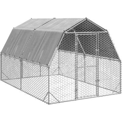 vidaXL Galvaniseret Stål Hønsehus 2,5x4x2,25 m - Hønsehus vidaXL Galvaniseret Stål Hønsehus 2,5x4x2,25 m - Hønsehus
