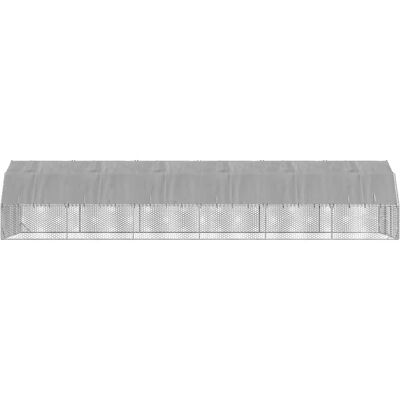vidaXL Ogrodzenie dla kur z dachem 2,5x12x2,25 m stal ocynkowana vidaXL Ogrodzenie dla kur z dachem 2,5x12x2,25 m stal ocynkowana