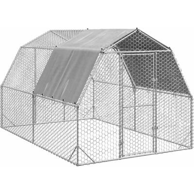 Kurnik vidaXL - 2,5x4x2,25 m Ocynkowana Stal Kurnik vidaXL - 2,5x4x2,25 m Ocynkowana Stal