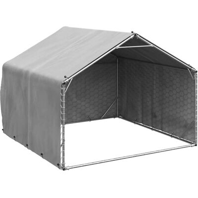 vidaXL Hondenkennel 2x2x1,5 m gegalvaniseerd staal met hoes vidaXL Hondenkennel 2x2x1,5 m gegalvaniseerd staal met hoes