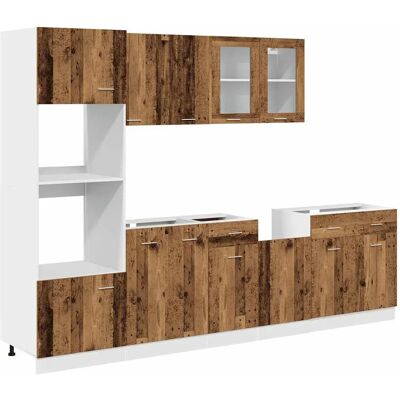 vidaXL 3328571 keukenopbergkast - Oud hout - Keuken / Eetkamer vidaXL 3328571 keukenopbergkast - Oud hout - Keuken / Eetkamer