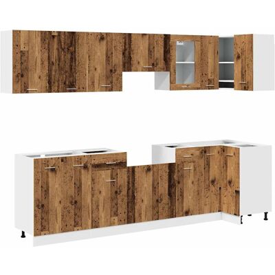vidaXL Küchenschrank-Set 11-teilig Weiß - Kücheneinrichtung vidaXL Küchenschrank-Set 11-teilig Weiß - Kücheneinrichtung