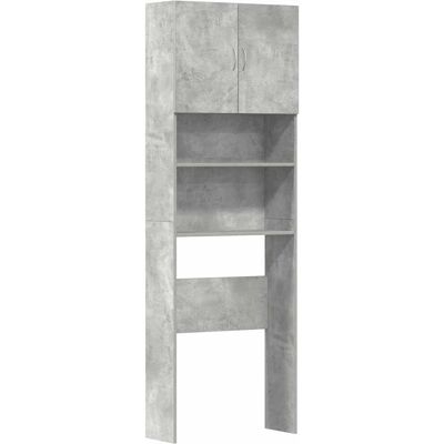 vidaXL Washing Machine Cabinet - Concrete Grey - Engineered Wood vidaXL Washing Machine Cabinet - Concrete Grey - Engineered Wood