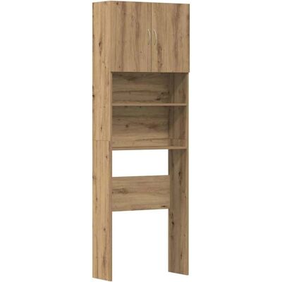 vidaXL Armoire lave-linge - Chêne artisanal - Rangement gain de place - Armoire pour lave-linge vidaXL Armoire lave-linge - Chêne artisanal - Rangement gain de place - Armoire pour lave-linge