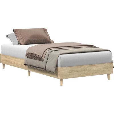 vidaXL Sengestel - Sonoma eg 100x200cm - Uden madras vidaXL Sengestel - Sonoma eg 100x200cm - Uden madras