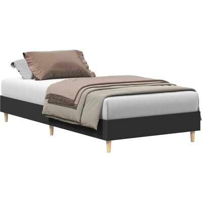 vidaXL Sengestel 135x190 cm Sort - Sengestel vidaXL Sengestel 135x190 cm Sort - Sengestel