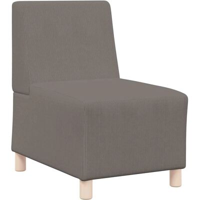 vidaXL Fauteuil gris clair 55 cm Tissu de velours - Canapé - Publicité vidaXL Fauteuil gris clair 55 cm Tissu de velours - Canapé - Publicité