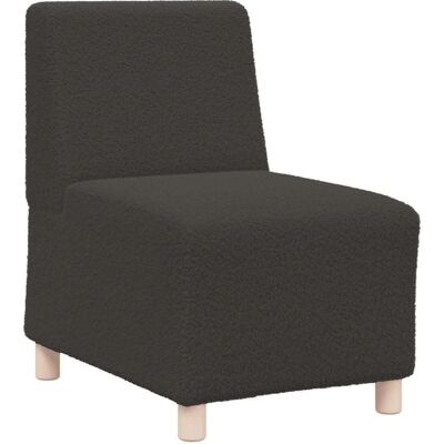 Vidaxl Dunkelgraues Wollartiges Stoff-Sessel - Sofa Stuhl Vidaxl Dunkelgraues Wollartiges Stoff-Sessel - Sofa Stuhl