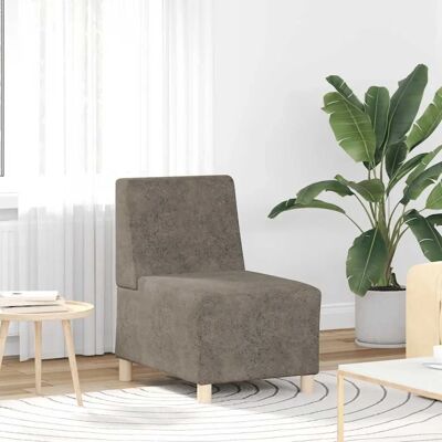 vidaXL Dunkelgraues Sofa aus Kunstleder - Sofa vidaXL Dunkelgraues Sofa aus Kunstleder - Sofa