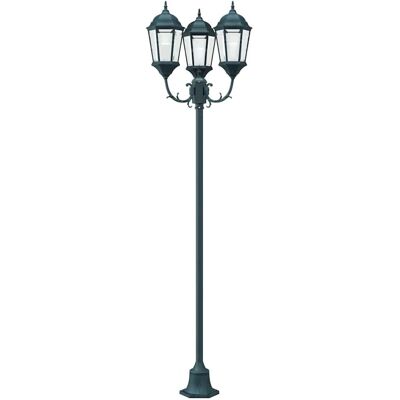 Vidaxl Tuin Lichtpaal 3-Lampen E27 Donkergroen 220cm Aluminium - Tuin Lichtpaal Vidaxl Tuin Lichtpaal 3-Lampen E27 Donkergroen 220cm Aluminium - Tuin Lichtpaal