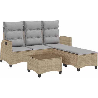 VidaXL Gartenset L-Form Beige 3328641 VidaXL Gartenset L-Form Beige 3328641