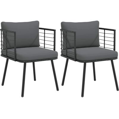 Vidaxl Conjunto de Cadeiras de Jardim - Rattan Sintético Resistente Vidaxl Conjunto de Cadeiras de Jardim - Rattan Sintético Resistente