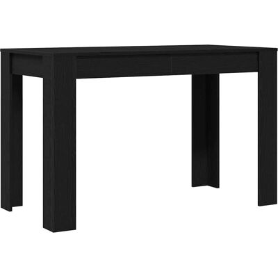 Table à manger en chêne noir vidaXL - 120x60x76 cm Table à manger en chêne noir vidaXL - 120x60x76 cm