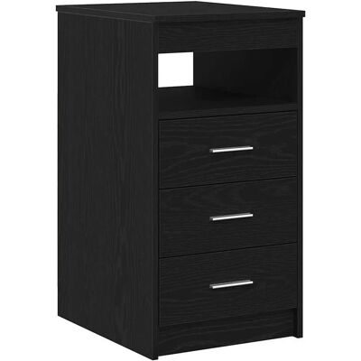 vidaXL Schwarze Eichen 40x50x76cm Schubladenschrank - Chest of drawers vidaXL Schwarze Eichen 40x50x76cm Schubladenschrank - Chest of drawers