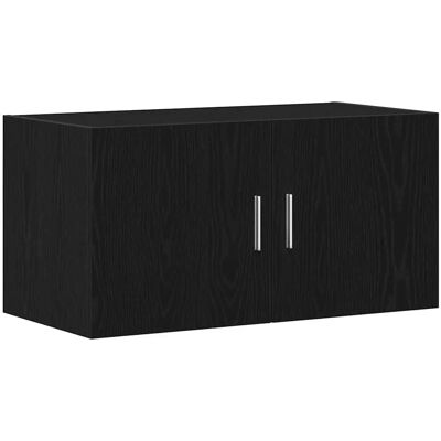 vidaXL Wand-Schrank Schwarz Eichen-Optik 80x39x40cm vidaXL Wand-Schrank Schwarz Eichen-Optik 80x39x40cm