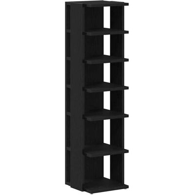 vidaXL Schuhschrank - Schwarz Eichen-Optik 6 Regale vidaXL Schuhschrank - Schwarz Eichen-Optik 6 Regale