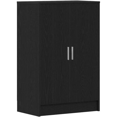 vidaXL Schuhschrank Schwarz Eichen-Optik - Aufbewahrung vidaXL Schuhschrank Schwarz Eichen-Optik - Aufbewahrung