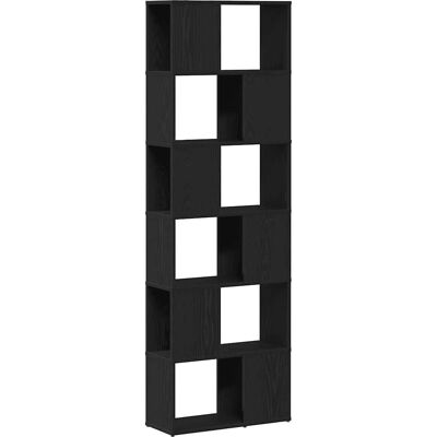 vidaXL Bücherregal / Raumteiler Schwarz Eichen-Optik vidaXL Bücherregal / Raumteiler Schwarz Eichen-Optik