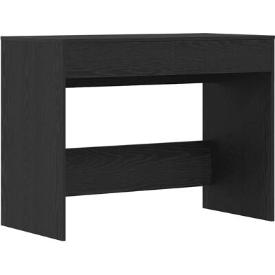 vidaXL Schwarzer Eichen-Schreibtisch - 101x50x76,5 cm - Schreibtisch vidaXL Schwarzer Eichen-Schreibtisch - 101x50x76,5 cm - Schreibtisch