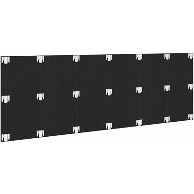vidaXL Wall Headboard Black - Bed Headboard 240x80cm vidaXL Wall Headboard Black - Bed Headboard 240x80cm