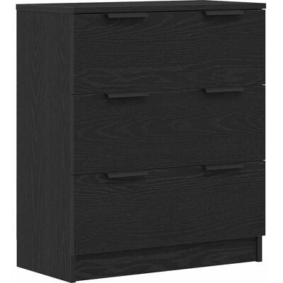 vidaXL Schwarzes Holz Sideboard - Sideboard - Modernes Design vidaXL Schwarzes Holz Sideboard - Sideboard - Modernes Design