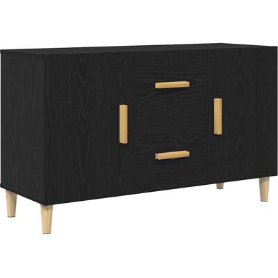 vidaXL Sideboard Schwarz Eichen-Optik - Stauraummöbel vidaXL Sideboard Schwarz Eichen-Optik - Stauraummöbel