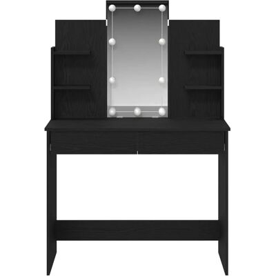 Vidaxl Sort Eg 96x40x142 cm Natbord - Makeup-bord Vidaxl Sort Eg 96x40x142 cm Natbord - Makeup-bord