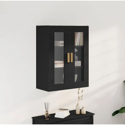 vidaXL Wandmontierter Schrank Schwarze Eiche 69,5 x 34 x 89,8 cm vidaXL Wandmontierter Schrank Schwarze Eiche 69,5 x 34 x 89,8 cm