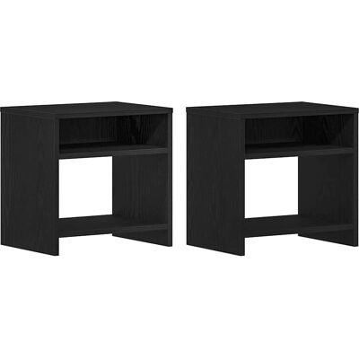 vidaXL Mesita de noche Roble negro - Nightstand vidaXL Mesita de noche Roble negro - Nightstand