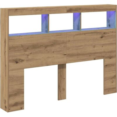Cabecero LED con Almacenamiento VidaXL - Decoración Moderna Cabecero LED con Almacenamiento VidaXL - Decoración Moderna
