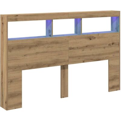 vidaXL Kopfteil mit LED und Ablagen - Modernes Design vidaXL Kopfteil mit LED und Ablagen - Modernes Design