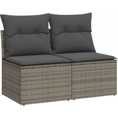 VidaXL Gartenmöbelset - Grau Rattan VidaXL Gartenmöbelset - Grau Rattan