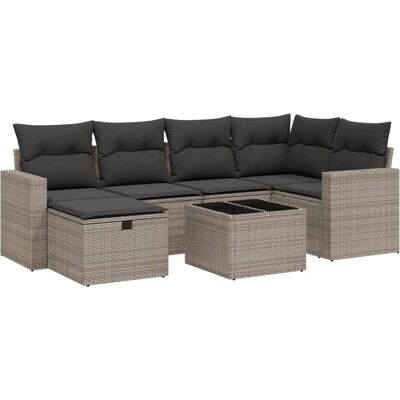 vidaXL Gartenmöbelset - Beige, Modular, Wasserfest Stauraum vidaXL Gartenmöbelset - Beige, Modular, Wasserfest Stauraum
