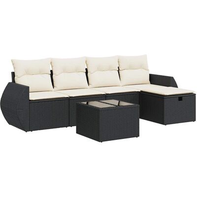 VidaXL Outdoor-Möbelset - Beige, Schwarz, Crema - Garten, Terrasse, Hof VidaXL Outdoor-Möbelset - Beige, Schwarz, Crema - Garten, Terrasse, Hof