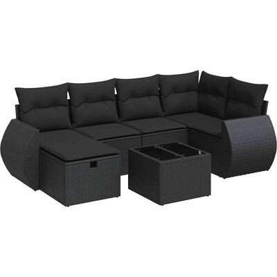 VidaXL udendørs møbelsæt - Holdbart PE-rattan, Vandsikker opbevaringspose, Modult design VidaXL udendørs møbelsæt - Holdbart PE-rattan, Vandsikker opbevaringspose, Modult design