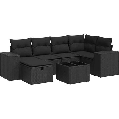 VidaXL Gartenset - Langlebig, Modular, Schwarz VidaXL Gartenset - Langlebig, Modular, Schwarz