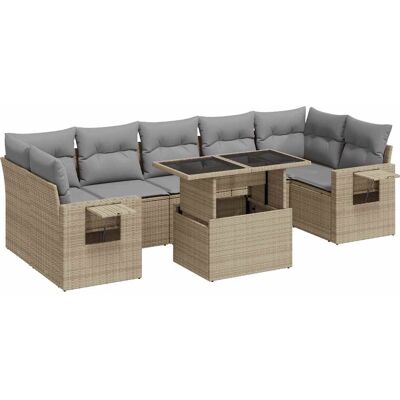 VidaXL Outdoormöbel-Set - Langlebige Rattan-Gartenlounge mit Stauraum VidaXL Outdoormöbel-Set - Langlebige Rattan-Gartenlounge mit Stauraum