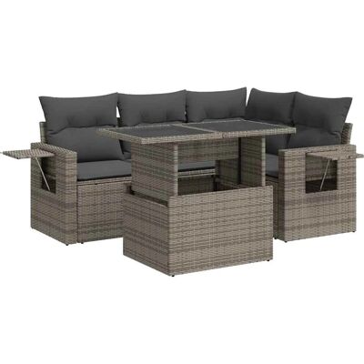 VidaXL Garten-Sofagarnitur - Grau VidaXL Garten-Sofagarnitur - Grau