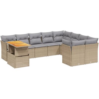 vidaXL Gartenmöbel-Set - Beige & Modular vidaXL Gartenmöbel-Set - Beige & Modular
