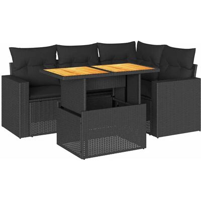 vidaXL Gartenmöbel-Set - Beige, Verstellbar, Modular - Gartenmöbel vidaXL Gartenmöbel-Set - Beige, Verstellbar, Modular - Gartenmöbel