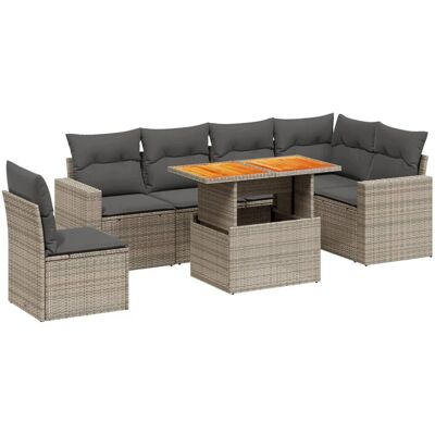 vidaXL Outdoor-Möbelset - Langlebiges Kunststoff-Rattan - Modulares Design vidaXL Outdoor-Möbelset - Langlebiges Kunststoff-Rattan - Modulares Design