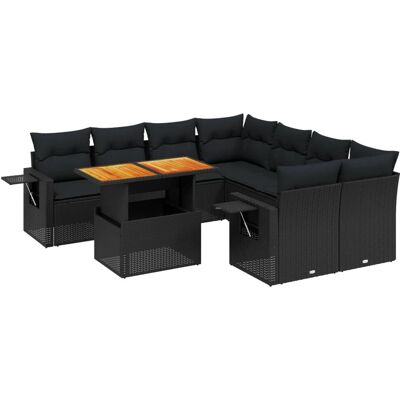 VidaXL Gartenset - Langlebiges synthetisches Rattan, Modulares Design, Wasserfest VidaXL Gartenset - Langlebiges synthetisches Rattan, Modulares Design, Wasserfest