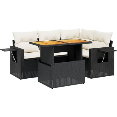 vidaXL Gartenmöbel-Set - Beige, Modulares, Verstellbarer Tisch vidaXL Gartenmöbel-Set - Beige, Modulares, Verstellbarer Tisch