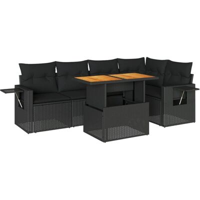 vidaXL Gartenmöbel-Set - Langlebiges PE-Rattan - Verstellbarer Tisch vidaXL Gartenmöbel-Set - Langlebiges PE-Rattan - Verstellbarer Tisch