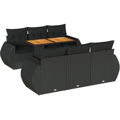 VidaXL 3327219 Gartenmöbel-Set - Robust PE-Rattan, Höhenverstellbarer Tisch, Modulares Design VidaXL 3327219 Gartenmöbel-Set - Robust PE-Rattan, Höhenverstellbarer Tisch, Modulares Design