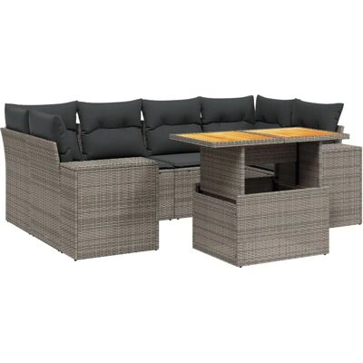 VidaXL Gartenmöbel-Set - Modular, Wasserfest, Beige VidaXL Gartenmöbel-Set - Modular, Wasserfest, Beige