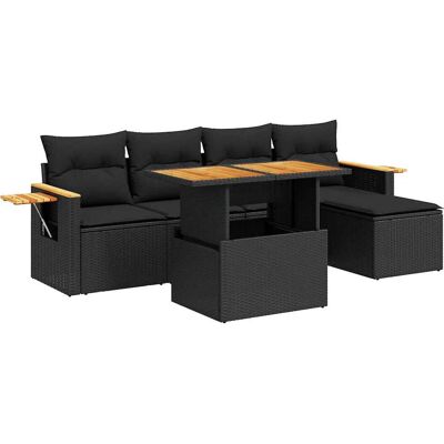vidaXL 3327583 Gartensofagarnitur - 7-tlg. Poly Rattan mit Kissen vidaXL 3327583 Gartensofagarnitur - 7-tlg. Poly Rattan mit Kissen