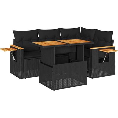 VidaXL zestaw mebli ogrodowych - Beżowy, Model 3327590, z poduszkami, modułowy - Meble ogrodowe VidaXL zestaw mebli ogrodowych - Beżowy, Model 3327590, z poduszkami, modułowy - Meble ogrodowe