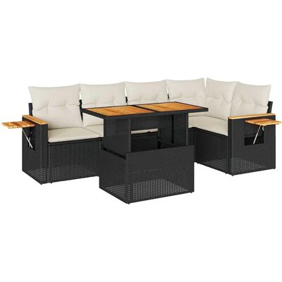 vidaXL 5-tlg. Gartenmöbel-Set Schwarz vidaXL 5-tlg. Gartenmöbel-Set Schwarz