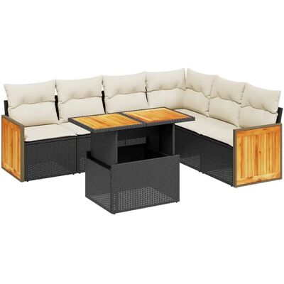 vidaXL 7-tlg. Gartenmöbel-Set - Sofa & Kissen vidaXL 7-tlg. Gartenmöbel-Set - Sofa & Kissen